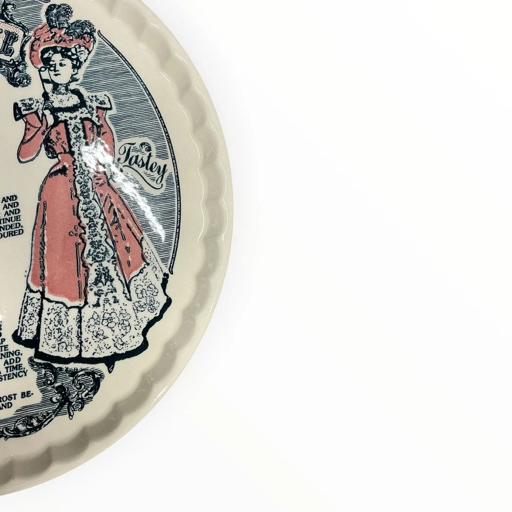 Miss Marys Red Velvet Cake Plate 1983 Royal China 11.5